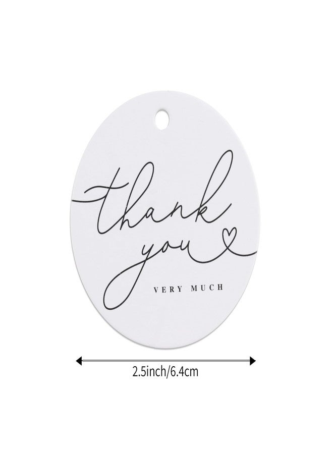 Kexinglu 120 Pack Thank You Gift Tags, 2.5" x 2.5" Round Pre-Punched Hole Hanging Bag Tag for Party Favors (Ribbon/Twine String is NOT Included) - Image 3